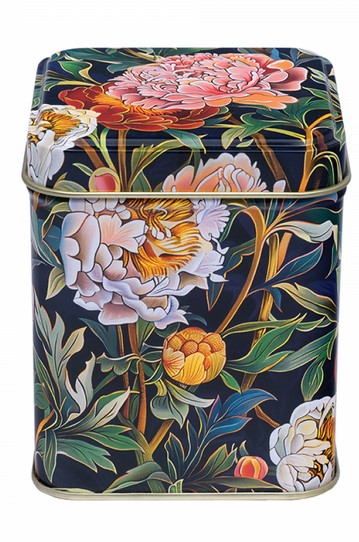 Peony Arts and Crafts 100gm Tea Caddy Tin