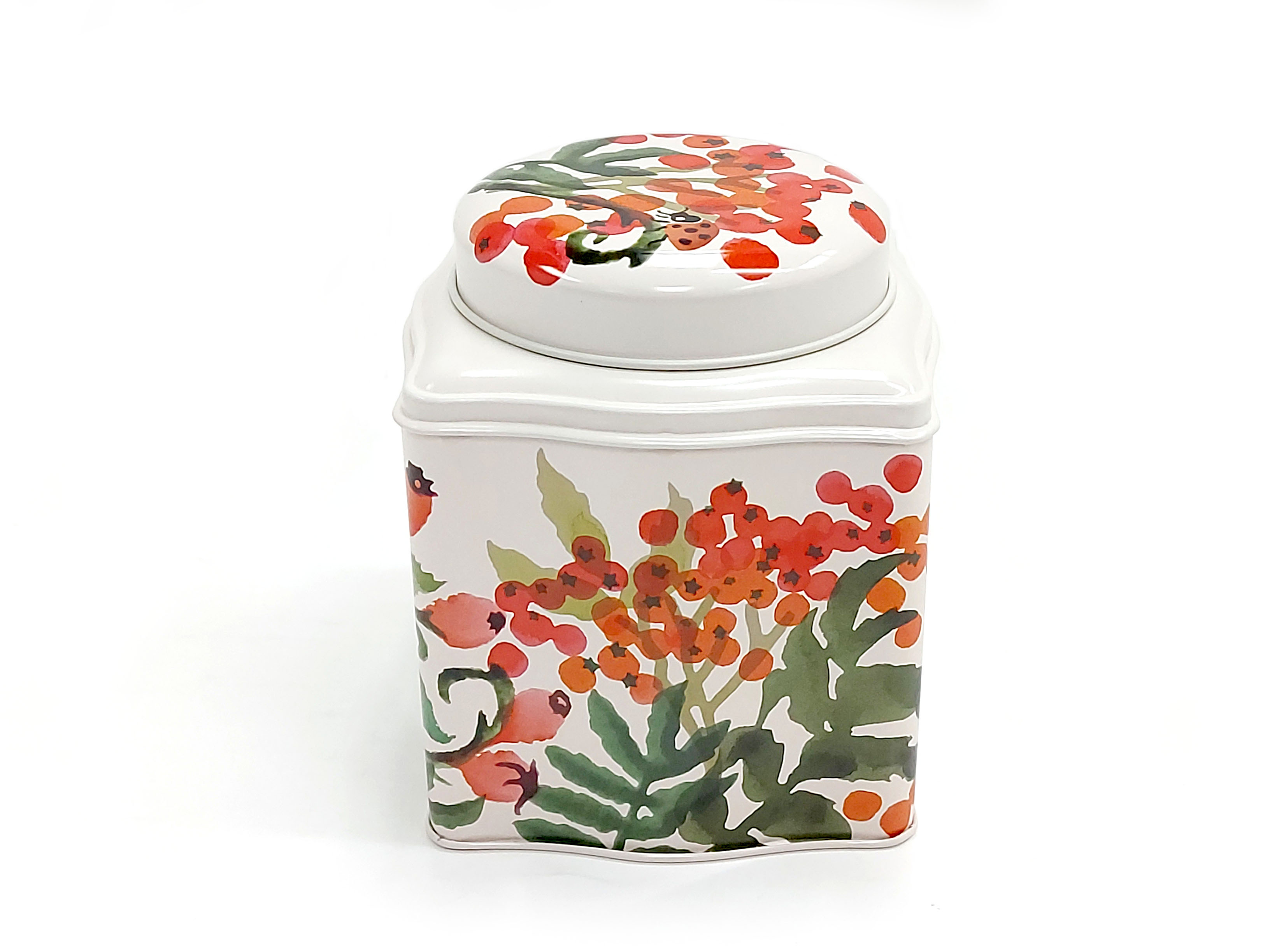 Tea: EMMA BRIDGEWATER - HEDGEROW DESIGN -WAVE CADDY WITH DOME LID