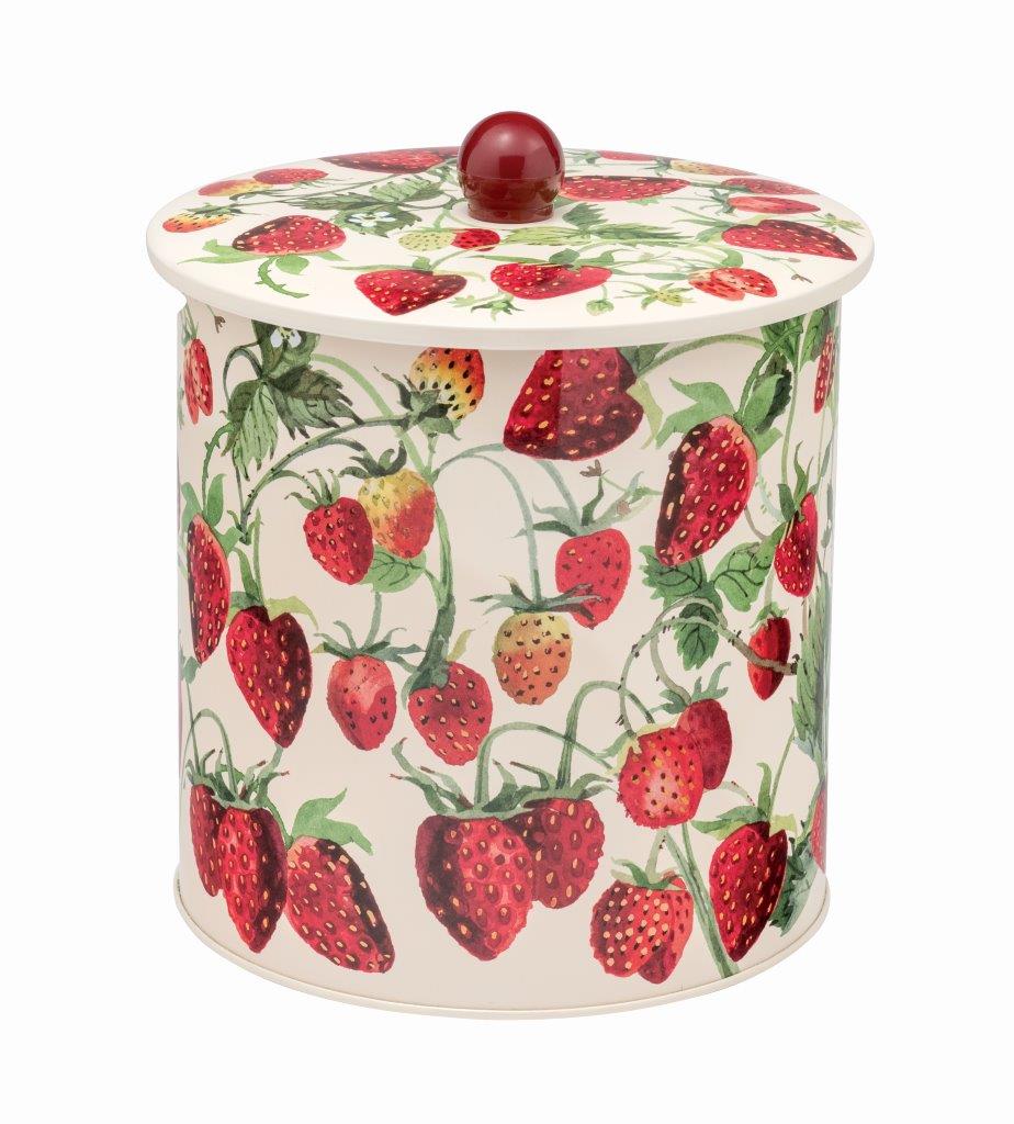 Fruits: EMMA BRIDGEWATER -STRAWBERRY DESIGN -BISCUIT BARREL